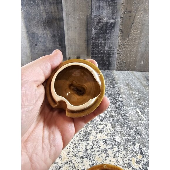 Vtg Bear and Beehive Honey Jar Pot & Dipper & Lid! CERAMIC! JAPAN! BEES! - Picture 5 of 7